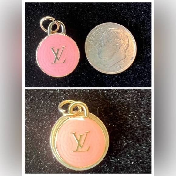 LV Mini Pink Zipper Pull / Charm - Picture 3 of 7